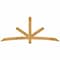 Ekena Millwork Alberta Rough Sawn Timber Gable Bracket, Western Red Cedar, 84"W x 35"H x 2"D x 4"F, 10/12 Pitch GBW084X35X0204ALB00RWR - alternate 1